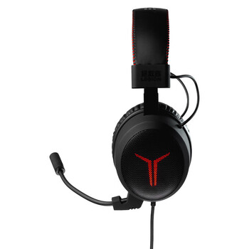 联想(Lenovo)拯救者 Thunder Y480有线游戏耳机头戴式专业电竞耳麦 带线控USB耳机 黑色