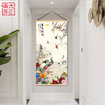 百鸟朝凤挂画价格报价行情- 京东