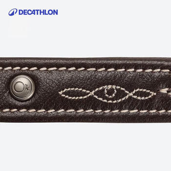 迪卡侬马术马镫带牛皮马匹装备马术用品FOU棕色125cm-1246144 迪卡侬马术马镫带牛皮马匹装备马术用品FOU棕色125cm-1246144