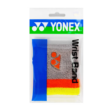 尤尼克斯（YONEX）护腕运动健身擦汗腕巾羽毛球篮排网球护具AC039冰灰2只装