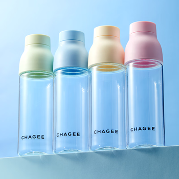 霸王茶姬（CHAGEE）tritan水杯子随手杯冷泡茶杯摇摇杯咖啡杯女款生日伴手礼物芭蕾粉