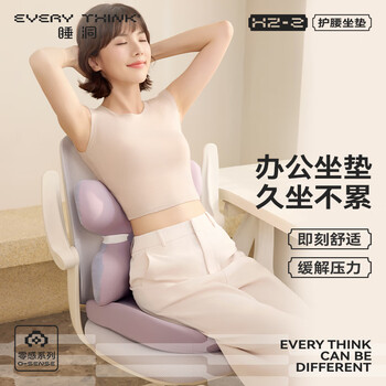 睡洞坐垫办公痔疮坐垫椅垫透气everythink久坐神器学生记忆棉汽车坐垫