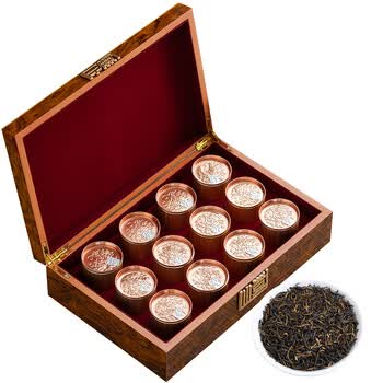 赛天王茶叶特级金骏眉红茶12小罐150g礼盒装送人 中秋节茶叶礼品送教师