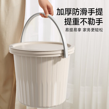 五月花脸盆水桶套装 加厚塑料手提清洁洗衣泡脚桶家用学生宿舍储水3件套