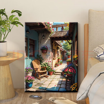 风景数字油画图片- 京东