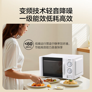 格兰仕（Galanz）家用变频微波炉一级能效省电 经典转盘加热双旋便捷操作五档火力 D4变频节能款