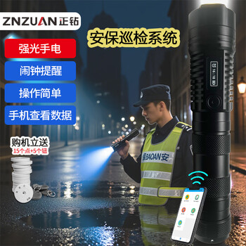 正钻ZNZUAN手电照明巡更棒手机巡更机系统保安巡逻打点器巡检器物业小区巡逻打卡机安保系统 ET-6161