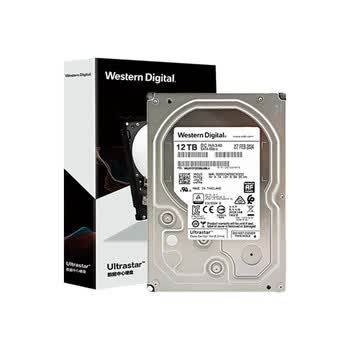 西部数据（WD）12TB 企业级机械硬盘DC HA340 SATA 7200转512MB CMR垂直 服务器硬盘 3.5英寸WUS721212BLE6L4