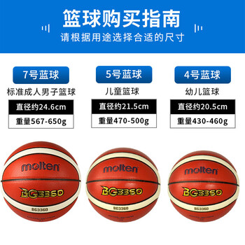 摩腾(molten)篮球 7号标准B7G3360吸湿PU舒适手感标准比赛训练篮球BG3360 摩腾(molten)篮球 7号标准B7G3360吸湿PU舒适手感标准比赛训练篮球BG3360