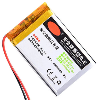汇鑫茂 503040聚合物锂电池3.7v芯MP3玩具MP4蓝牙音箱粉红色603030两线 600毫安（3个）