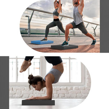 PROIRON普力艾 平衡垫平板支撑核心训练瑜伽垫男女健身PU软踏蓝