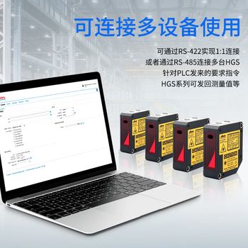 凯元达 高精度激光位移测距传感器开关模拟量测高低厚平整度感应器HGS-30P-AA（PNP+模拟量电流4-20mA）