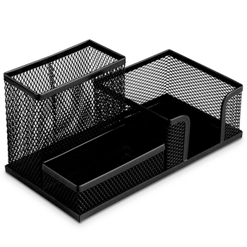 得力（deli）（HWM）多功能金属笔筒收纳筐/书桌收纳笔筒5个/套 9175