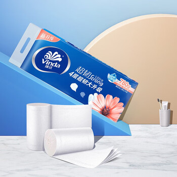 维达（Vinda）【食用油+卷纸】稻米油400ml*2瓶+V4143卷纸10卷*2提端午节日福利