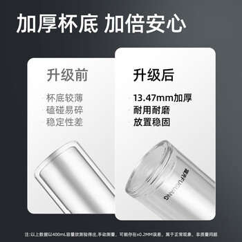 富光玻璃杯双层 带茶隔大容量隔热茶杯高档商务泡茶车载水杯透明杯子 富光玻璃杯双层 带茶隔大容量隔热茶杯高档商务泡茶车载水杯透明杯子