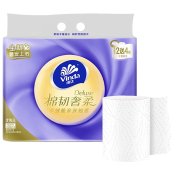 维达（Vinda）【食用油+卷纸】御膳堂稻米油5L（非转基因)+V4906卷纸16卷*2提