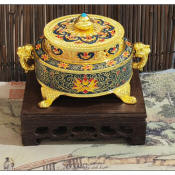 景泰蓝熏香炉- 京东