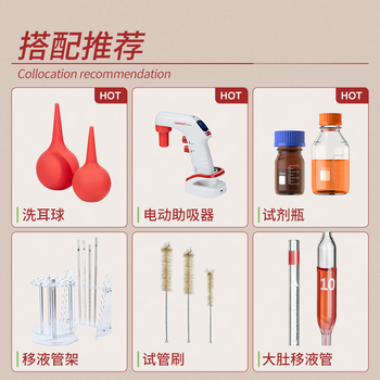 LABSHARK 环标刻度移液管单标线玻璃吸管分度吸量管取液滴管 1mL 1支