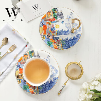 物取（WOOCH）浪漫时光咖啡杯碟礼盒装高颜值情侣对杯乔迁新婚礼物送新人套装