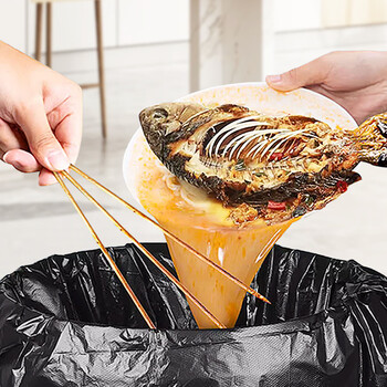 Sodolike尚岛背心垃圾袋黑色50*65cm1000只单面1丝点断式手提整箱装