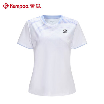 薰风（KUMPOO）羽毛球服赛事系列速干透气比赛球服KW-4207 女款浅紫 3XL