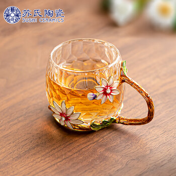 中国景德镇珐琅彩手杯（湯のみ） 景德镇青花珐琅彩办公商务礼品杯- 宝蕴陶瓷网