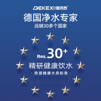 德克西德国净水器台式即热净水机 直饮加热台上式净饮一体机台式即热饮水机