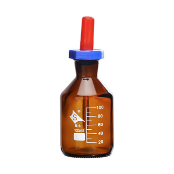 蜀牛 玻璃滴瓶 点滴瓶 125ml 10个 滴瓶白色