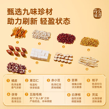 京东京造鲜来多红豆薏米茶五指毛桃祛茶150g湿除芡实湿健排脾湿茯苓养生茶