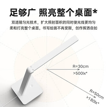 小米（MI）护眼台灯 Lite智能版【语音控制】APP智能调光 无蓝光危害 米家多角度灵活调节专业学习灯 LED灯