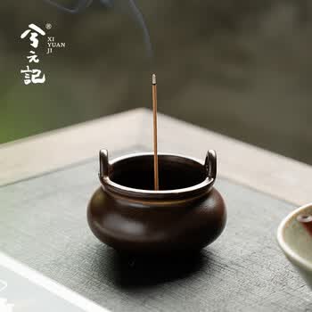 三足双耳熏香炉- 京东