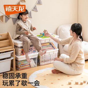 禧天龙 收纳盒储物盒分格整理箱 禧格分层收纳箱颜色随机30升 X-6012