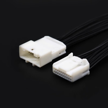 正鑫远 汽车连接器线束定制插头公母对插 8孔公端 1565804-1带线30cm0.5平方