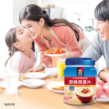 桂格（QUAKER）即食燕麦片1000克罐装 营养早餐 膳食纤维 零添加白砂糖