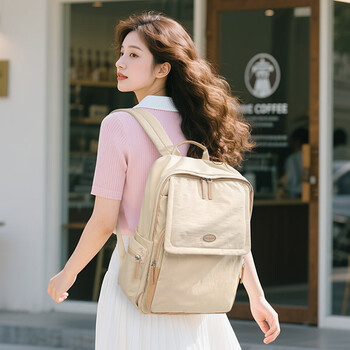 高尔夫（GOLF）双肩背包女电脑包14/16英寸笔记本包华为出差旅行学生书包大容量