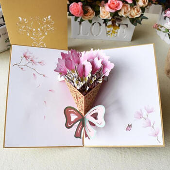 五一贺卡致青春儿童节母节贺卡五一白3d立体卡片祝福毕业季51劳动节母