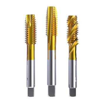 沪豪（HUHAO）镀汰机用丝锥不锈钢专用攻丝钻头螺旋先端直槽丝攻M10x1.5mm/2支