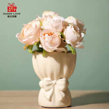 花器 牡丹 白 牡丹花瓶白品牌及商品-
