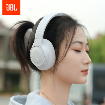 JBLTUNE770NC头戴式蓝牙耳机 主动降噪无线耳机 华为苹果小米通用 礼物推荐白色
