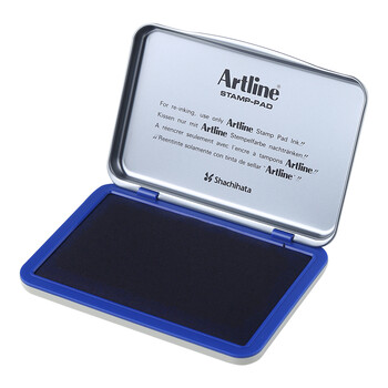 旗牌（Shachihata）Artline办公财务速干印台67mm大号 水性染料墨水 台面防塌耐磨 EHJ-33C 通用