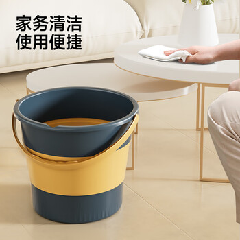 五月花大号折叠水桶泡脚桶16L车载户外储水桶钓鱼桶旅行洗车桶家用