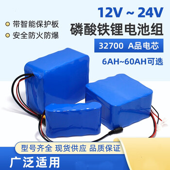 佰达特 动力铁锂12.8V磷酸铁锂电池组 25.6V-18000毫安WTT-8S3P 8*3排列带板20A DC母头+XT60母头+铁锂29.2V充电器