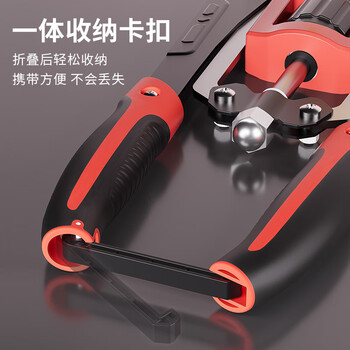 PROIRON普力艾 液压臂力器10~200公斤可调节臂力棒握力棒男士练胸肌器材 