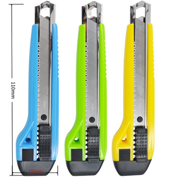 三木（SUNWOOD）大号金属护套美工刀裁纸刀 绿色 91023