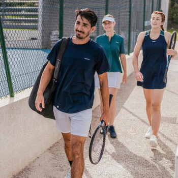 迪卡侬网球服短袖速干藏青色(圆领)S/170-4565927 迪卡侬网球服短袖速干藏青色(圆领)S/170-4565927