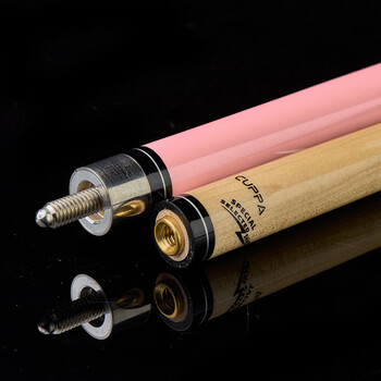 CUPPa粉619台球杆大头黑8球杆中式八球黑八九球杆中头桌球杆追分12.75