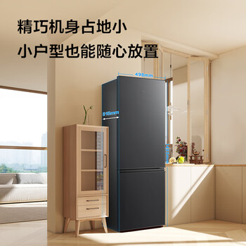 TCL 171L两门冰箱二级能效直冷小户型低音养鲜冰箱迷你小型出租房家用电冰箱R171L1-B