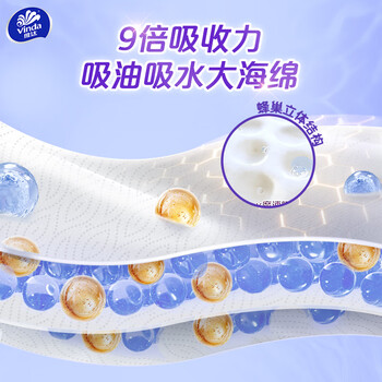 维达（Vinda）厨房用纸 可水洗卷纸85节*6卷 厨房纸 厚韧吸油纸巾 整箱