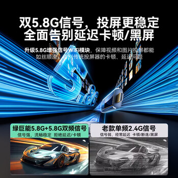 绿巨能（llano）HDMI无线投屏器 企业级4K高清办公会议家用Type-C同屏器 适用笔记本台式机电视显示器点对点传输器