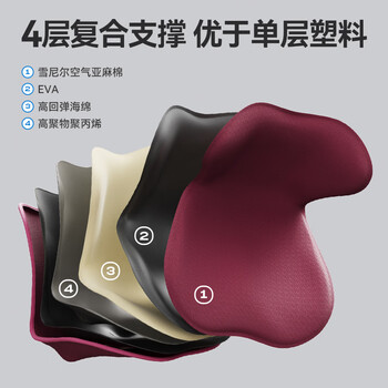 乐班花瓣坐垫护腰坐垫腰靠 办公室美臀塑形居家座椅 古典灰